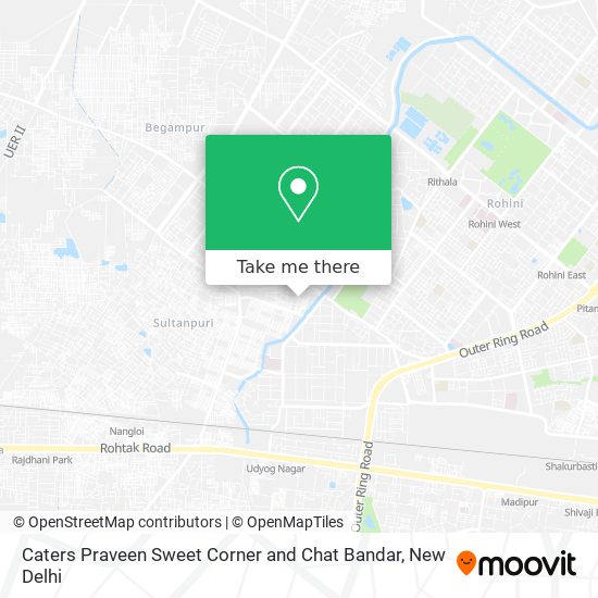 Caters Praveen Sweet Corner and Chat Bandar map