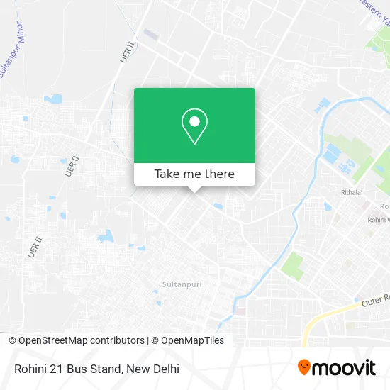 Rohini 21 Bus Stand map