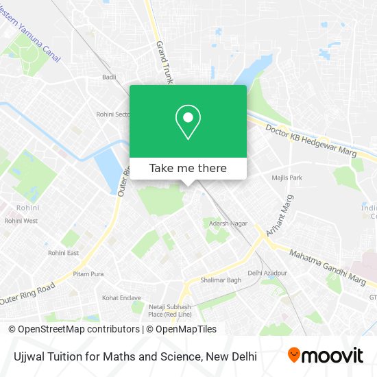 Ujjwal Tuition for Maths and Science map