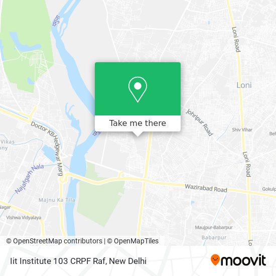 Iit Institute 103 CRPF Raf map