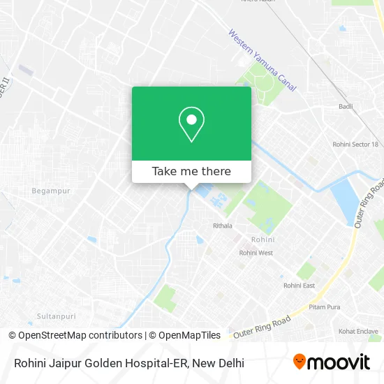 Rohini Jaipur Golden Hospital-ER map