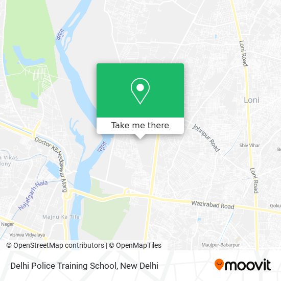 Delhi Police Training School map