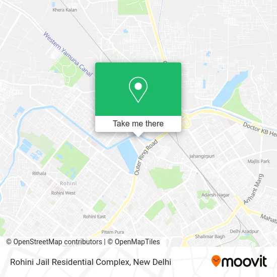 Rohini Jail Residential Complex map