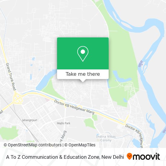 A To Z Communication & Education Zone map