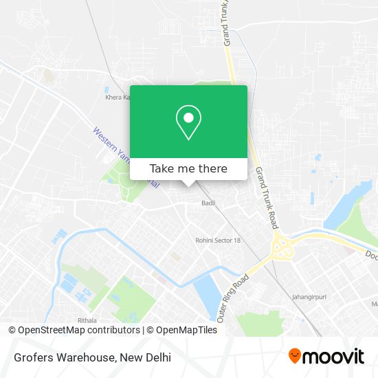 Grofers Warehouse map