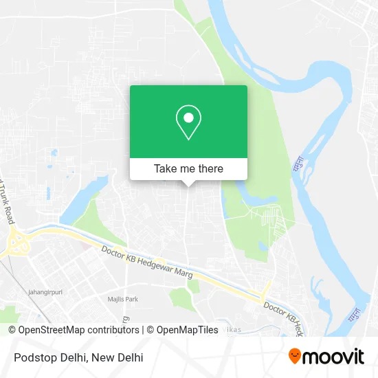 Podstop Delhi map