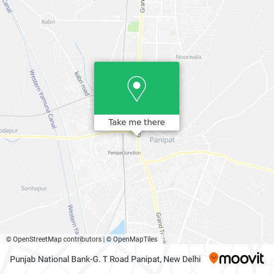 Punjab National Bank-G. T Road Panipat map