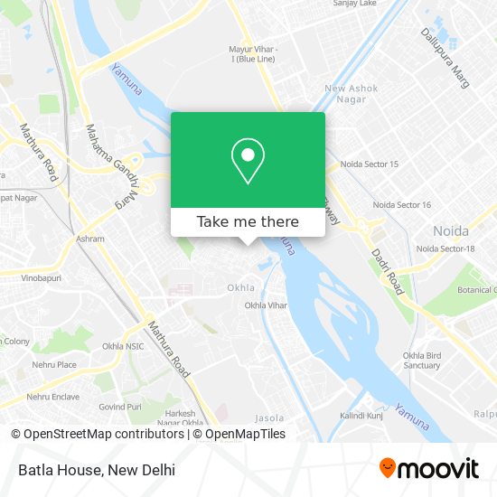 Batla House map