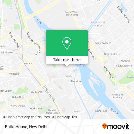 Batla House map