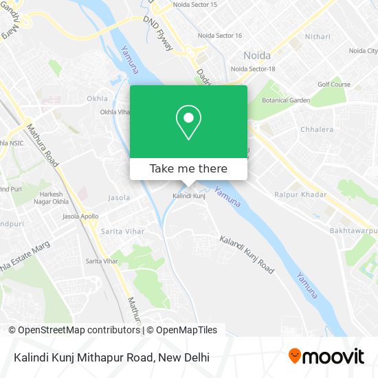 Kalindi Kunj Mithapur Road map