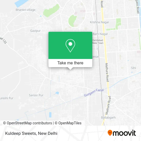 Kuldeep Sweets map