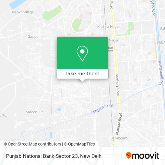 Punjab National Bank-Sector 23 map