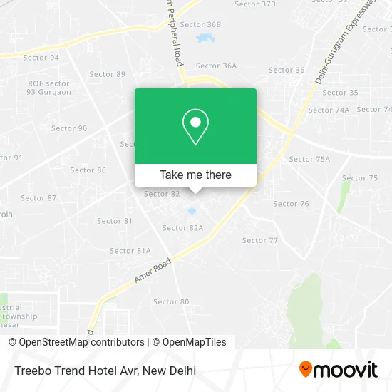 Treebo Trend Hotel Avr map