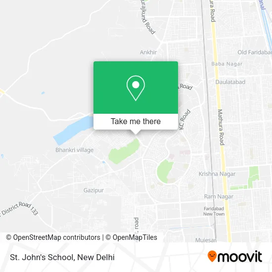 St. John's School map