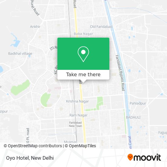 Oyo Hotel map