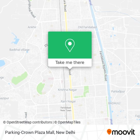 Parking-Crown Plaza Mall map