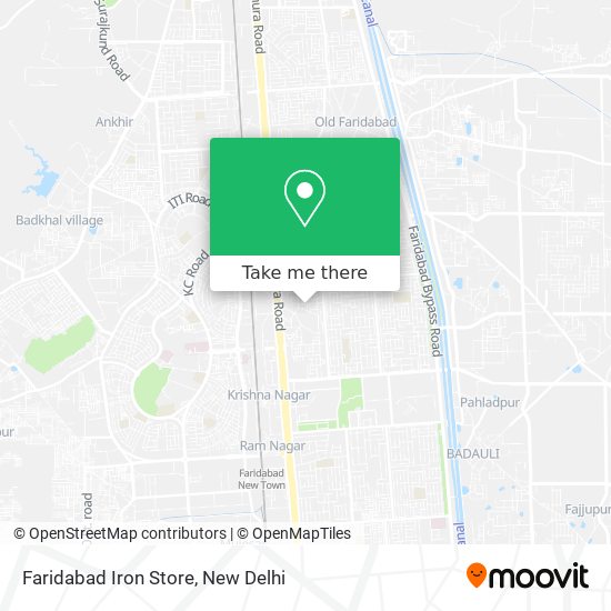 Faridabad Iron Store map