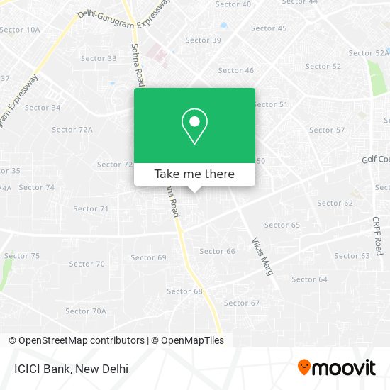 ICICI Bank map