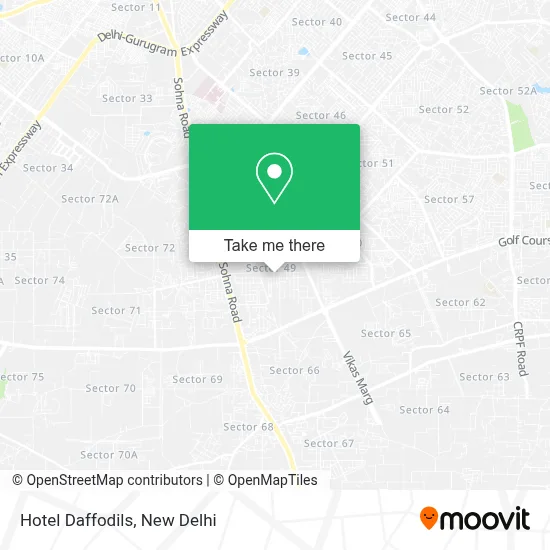 Hotel Daffodils map