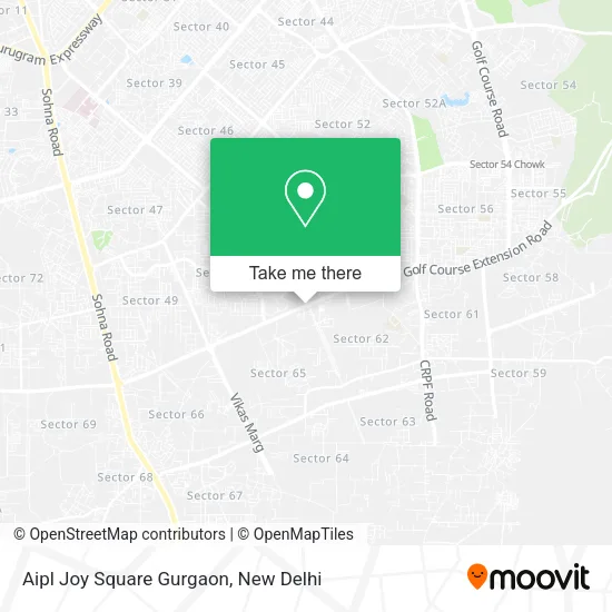 Aipl Joy Square Gurgaon map