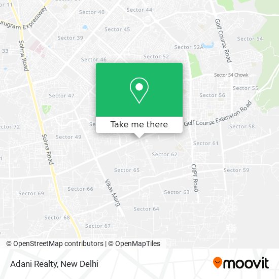 Adani Realty map