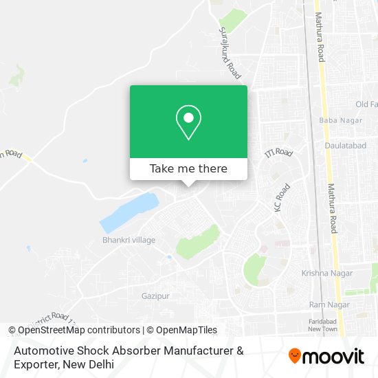 Automotive Shock Absorber Manufacturer & Exporter map
