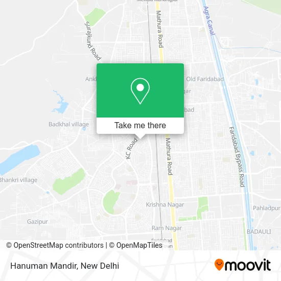 Hanuman Mandir map