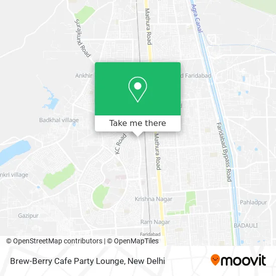 Brew-Berry Cafe Party Lounge map
