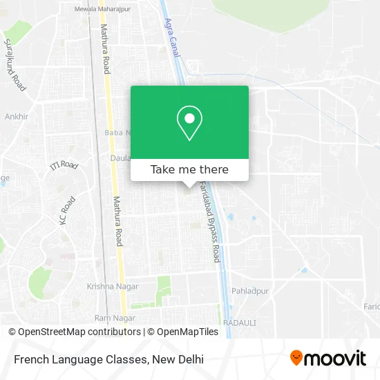 French Language Classes map
