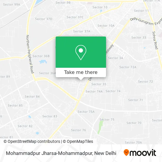 Mohammadpur Jharsa-Mohammadpur map