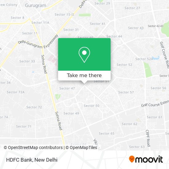 HDFC Bank map