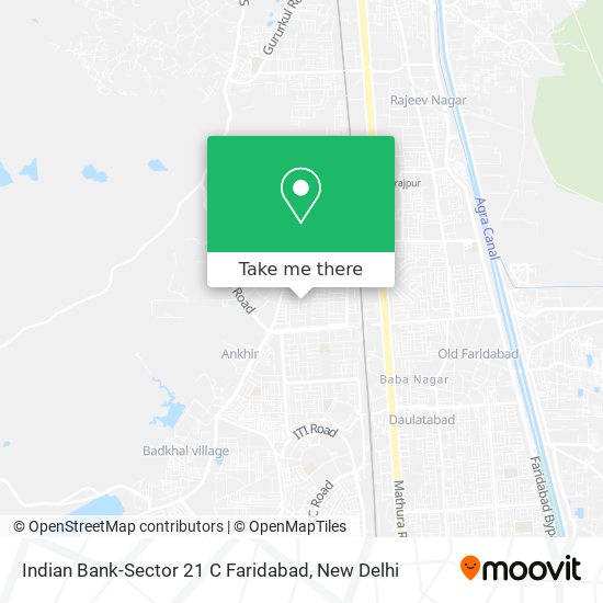 Indian Bank-Sector 21 C Faridabad map