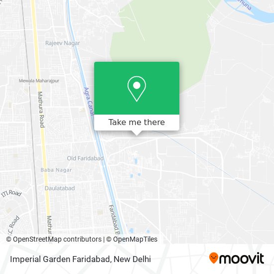 Imperial Garden Faridabad map