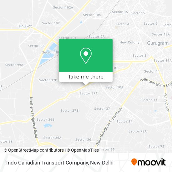 Indo Canadian Transport Company map
