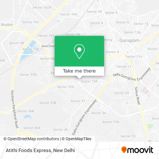 Atithi Foods Express map