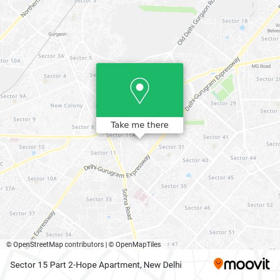 Sector 15 Part 2-Hope Apartment map
