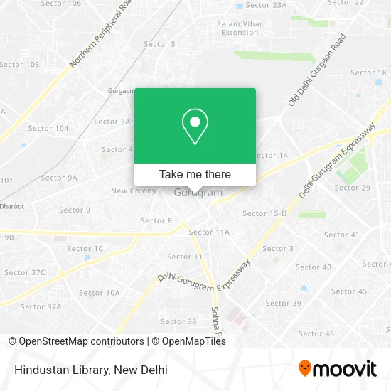 Hindustan Library map