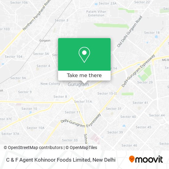 C & F Agent Kohinoor Foods Limited map