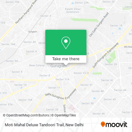 Moti Mahal Deluxe Tandoori Trail map