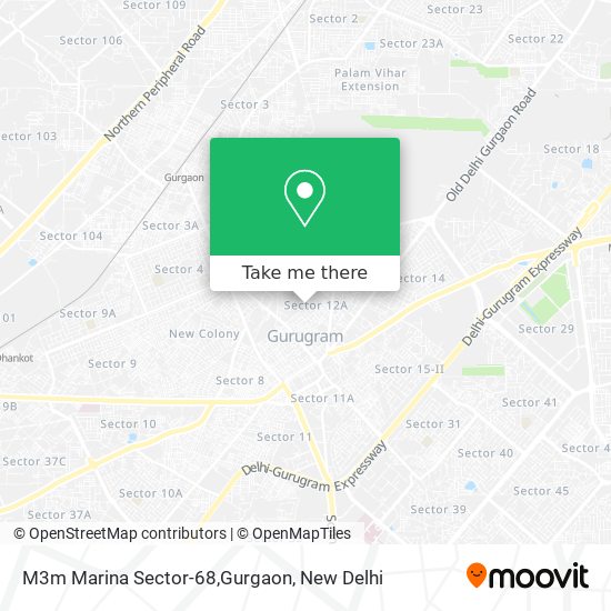 M3m Marina Sector-68,Gurgaon map