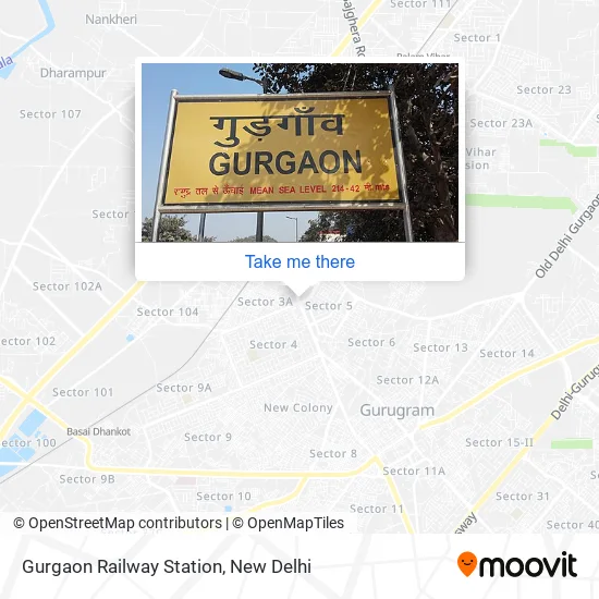 Gurgaon Railway Station map