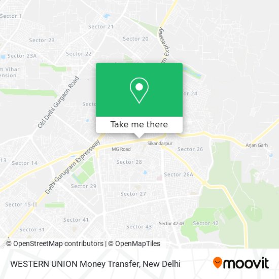 WESTERN UNION Money Transfer map