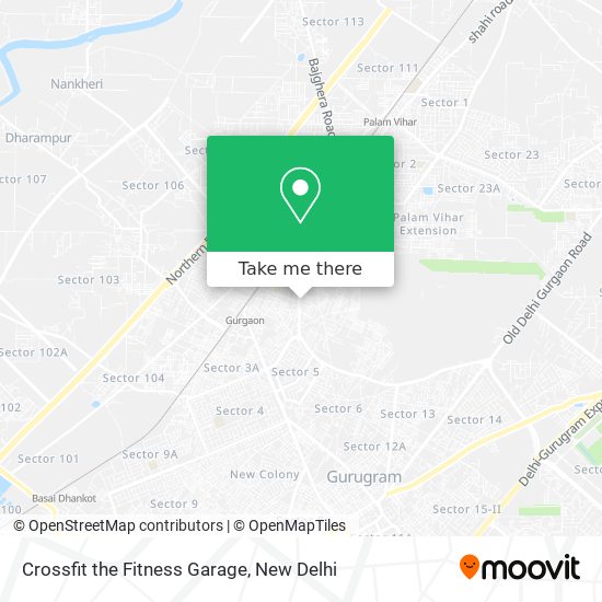 Crossfit the Fitness Garage map