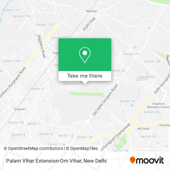 Palam Vihar Extension-Om Vihar map