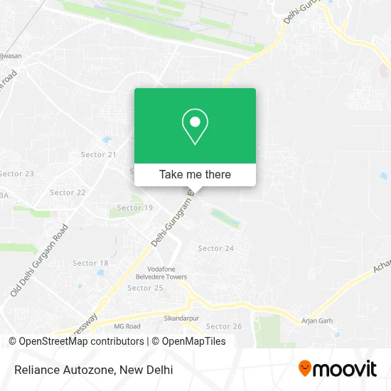 Reliance Autozone map