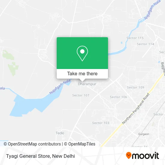 Tyagi General Store map
