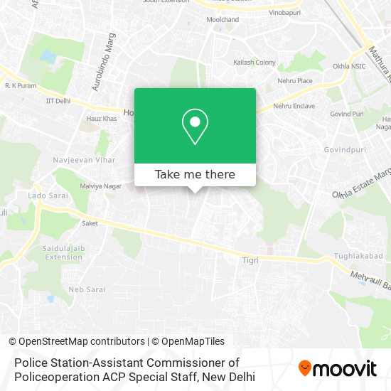 Police Station-Assistant Commissioner of Policeoperation ACP Special Staff map