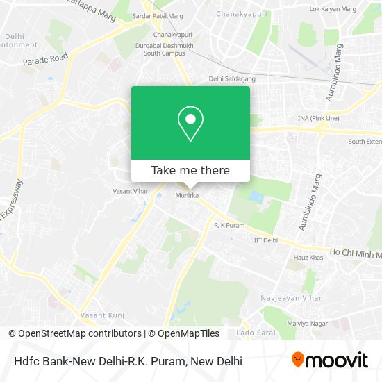 Hdfc Bank-New Delhi-R.K. Puram map