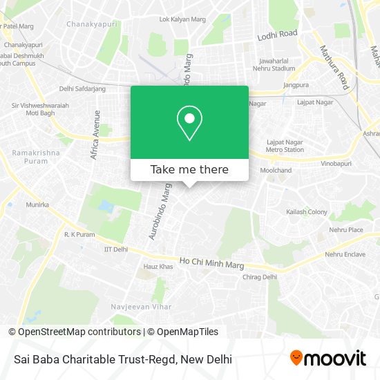 Sai Baba Charitable Trust-Regd map