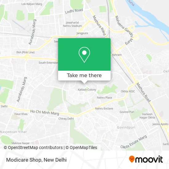 Modicare Shop map